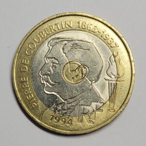 20 Francs Pierre de Coubertin 1994