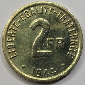 #2FRANCS1944 #1944 #monnaie #numismatique #davidnumis #2francs #WW2 #debarquement #liberation